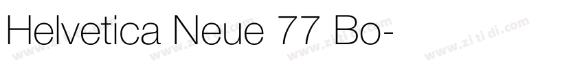 Helvetica Neue 77 Bo字体转换
